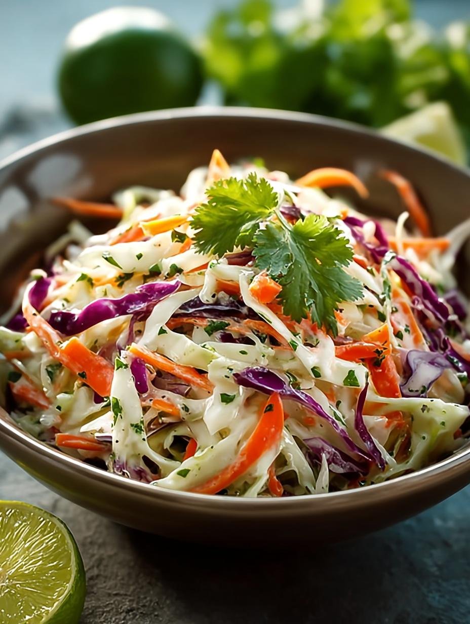Zesty Mexican Coleslaw with Cilantro and Lime Dressing Delight - Zesty Mexican Coleslaw with Cilantro and Lime Dressing Delight - additional detail
